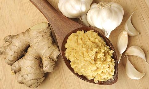 ginger and garlic in osteochondrosis